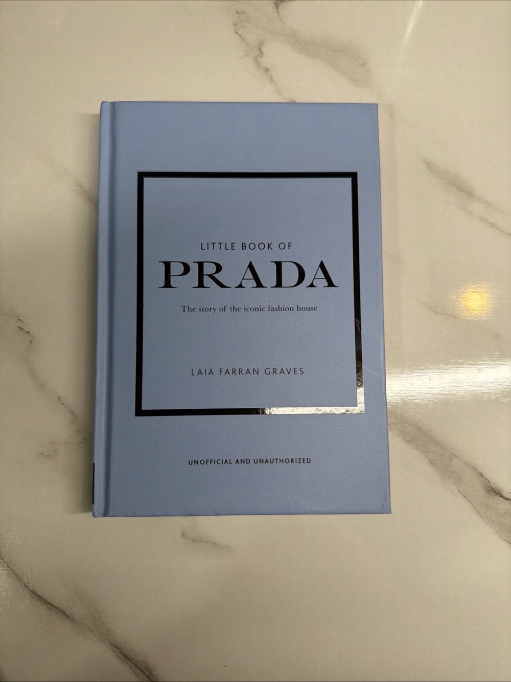 Prada Light Blue Hardcover Fashion Book